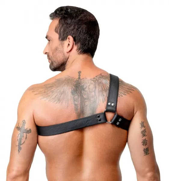 Zado Men's Leather Harness XL-2XL vyri&scaron;ka lateksinė apranga &ndash; nuotrauka 5