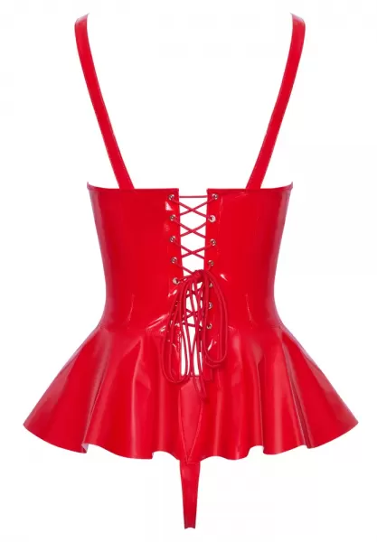 Black Level Vinyl Top red L Seksuali lateksinė apranga &ndash; nuotrauka 8