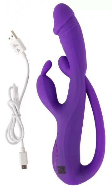 Sweet Smile Smile Rabbit Vibe w G-Spot/Ana vibratorius ki&scaron;kutis &ndash; nuotrauka 12