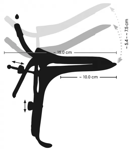 Fetish Collection Speculum w Air&Liquid Tube Gol bdsm ir feti&scaron;as &ndash; nuotrauka 9