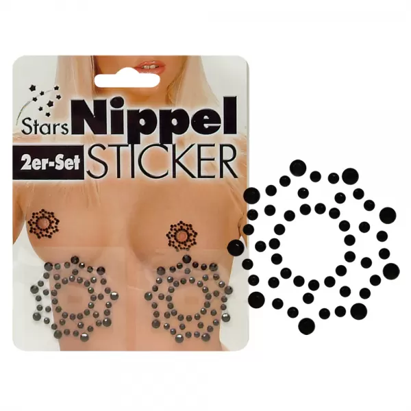 Cottelli Collection Nipple Stickers Rhinestone erotinė dovana &ndash; nuotrauka 7
