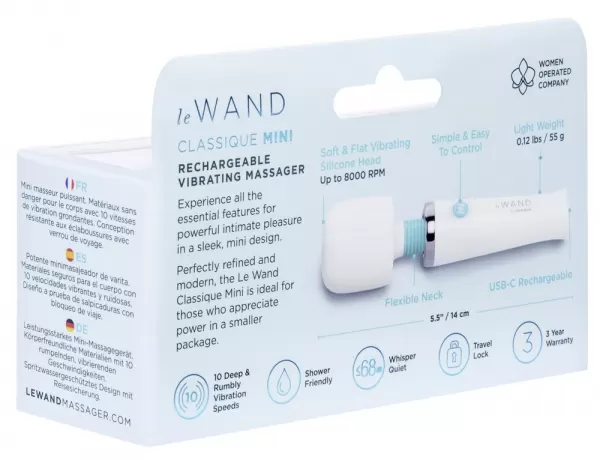 Le Wand Classique Mini Wand Massager vibruojantis masažuoklis &ndash; nuotrauka 10