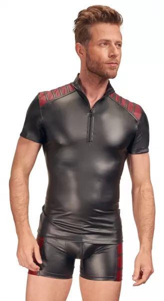 Nek Men's Shirt black/red L seksualūs vyri&scaron;ki mar&scaron;kinėliai &ndash; nuotrauka 4