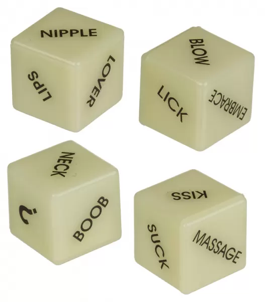 Dice "Glow-in-the-dark" Engl. Erotinis stalo žaidimas &ndash; nuotrauka 3