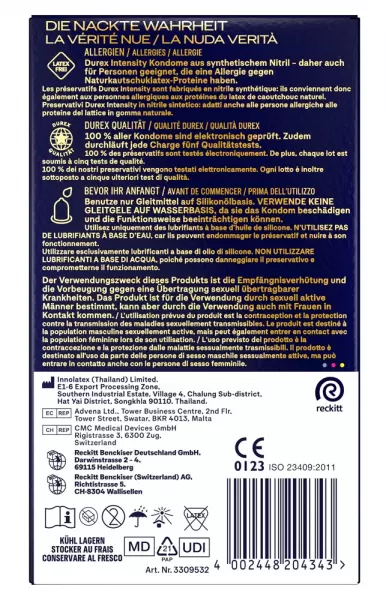 Durex Intensity pack of 8 Prezervatyvai &ndash; nuotrauka 6