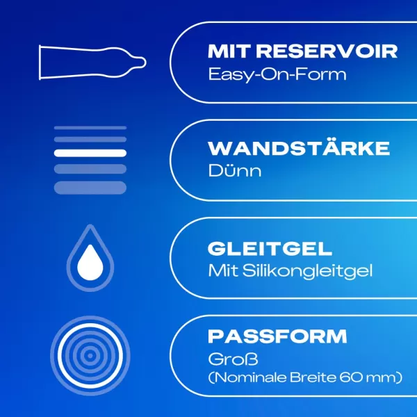Durex Hautnah Extra gro&szlig; x 10 Prezervatyvai &ndash; nuotrauka 3
