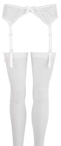 NO:XQSE Suspender Belt white S/M Seksuali liemenėlė &ndash; nuotrauka 3