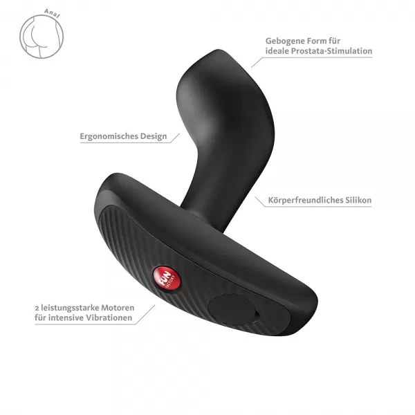 Fun Factory Bootie Vibe Black Vibruojantis analinis dildo &ndash; nuotrauka 8