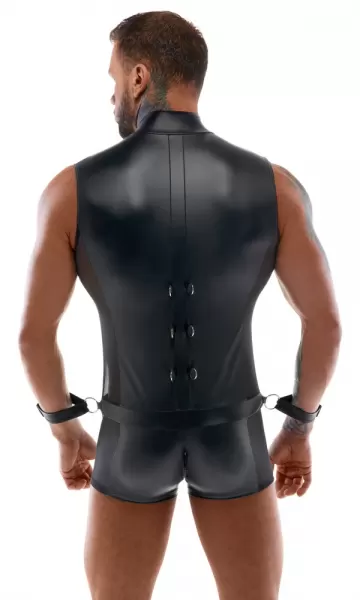 Svenjoyment Bondage Men's Jumpsuit&Cuffs L vyri&scaron;kas seksualus kombinezonas &ndash; nuotrauka 5