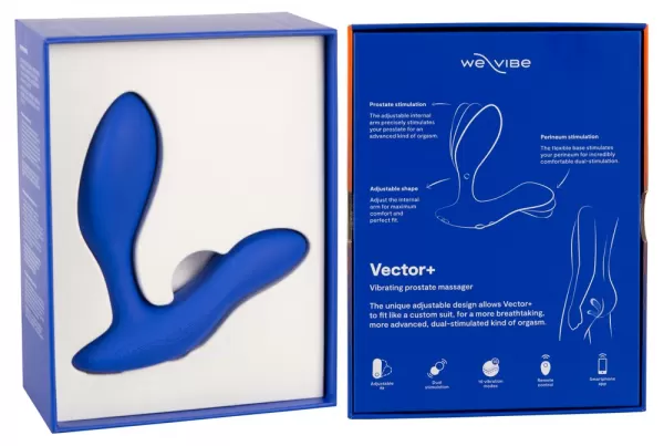 We-Vibe Vector+ Royal Blue Vibruojantis analinis dildo &ndash; nuotrauka 17