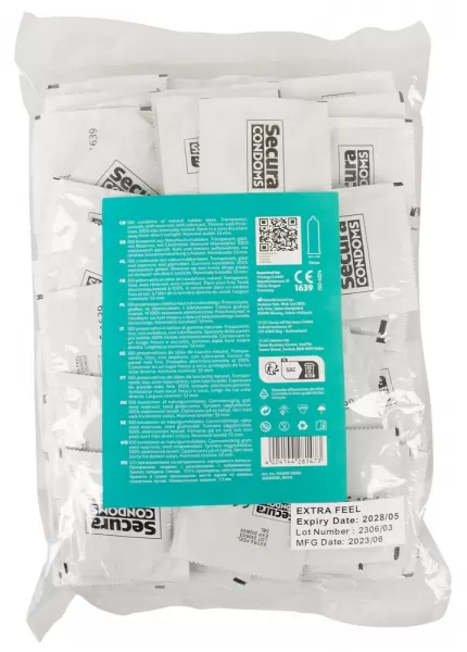 Secura Condoms Secura Extra Feel 100pcs Bag Prezervatyvai &ndash; nuotrauka 2