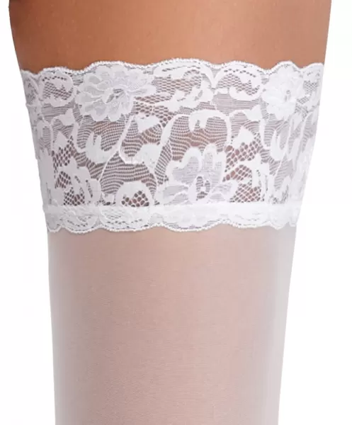Cottelli legwear Hold-ups white 4 Prisegamos kojinės &ndash; nuotrauka 7