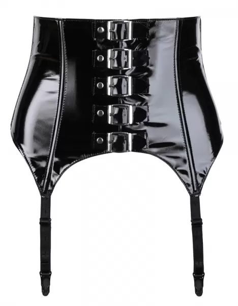 Black Level Vinyl Suspender Belt 2XL Seksuali lateksinė apranga &ndash; nuotrauka 5