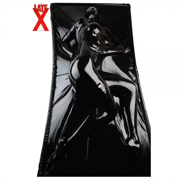 Late X Latex Vacuum Bed Black paklodė seksui &ndash; nuotrauka 8