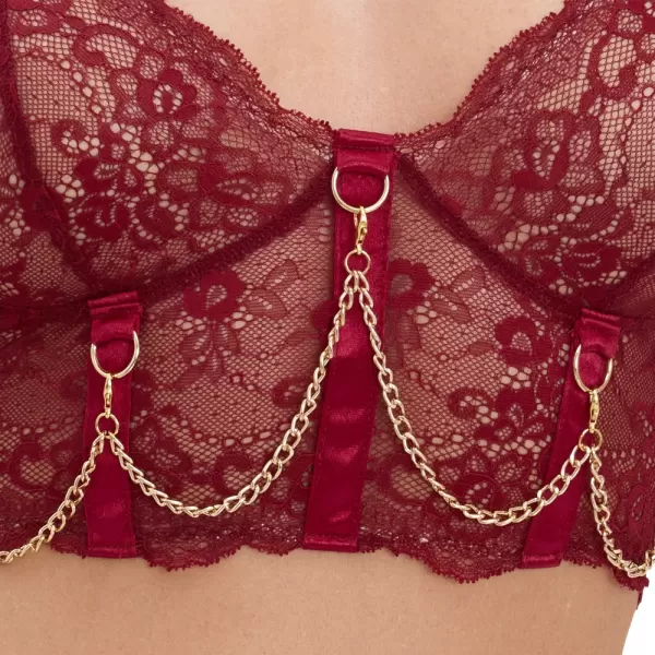 Cottelli lingerie Bra Set with Chains M Seksuali liemenėlė &ndash; nuotrauka 4