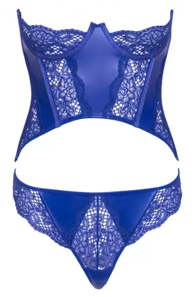 Cottelli lingerie Corset blue L glaustinukė &ndash; nuotrauka 6