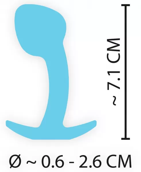 Anal Cuties Cuties Plugs Blue Analinis kai&scaron;tis &ndash; nuotrauka 9