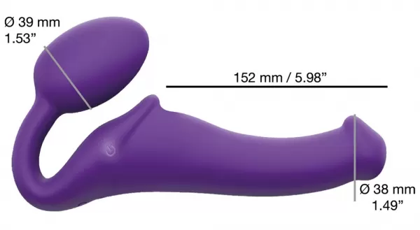 Strap-On-Me Vibrating Strap-On M Purple Strap-on dildo &ndash; nuotrauka 7