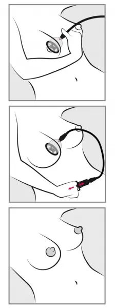 Bad Kitty Vibrating Nipple Cup vibruojanti spenelių pompa &ndash; nuotrauka 8