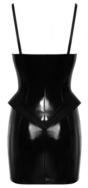 Black Level Vinyl Dress Peplum M Seksuali lateksinė apranga &ndash; nuotrauka 7