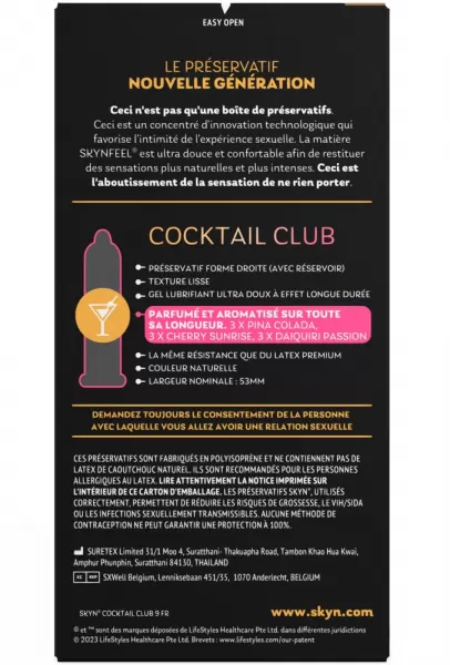 Skyn Cocktail Club x 9 fr Prezervatyvai &ndash; nuotrauka 4