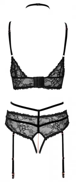 Abierta Fina seksualus komplektas Bra Set black M &ndash; nuotrauka 6
