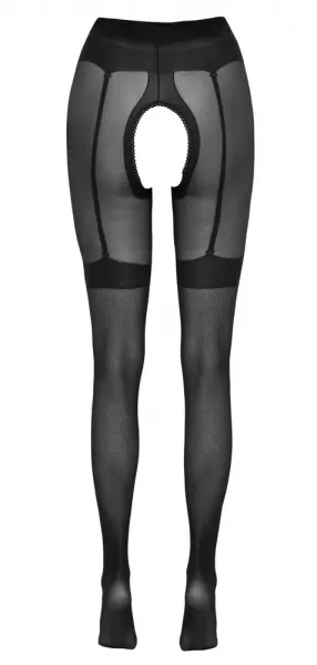 Cottelli legwear Crotchless Tights 3 Prisegamos kojinės &ndash; nuotrauka 5