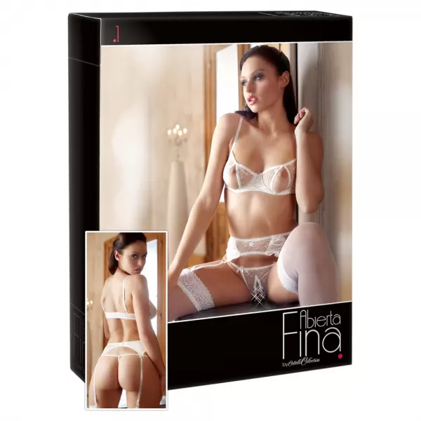 Abierta Fina bh Set White 85C/XL Seksuali liemenėlė &ndash; nuotrauka 20