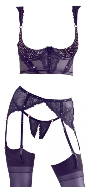 Abierta Fina Shelf Bra Set 80B/M Seksuali liemenėlė &ndash; nuotrauka 9
