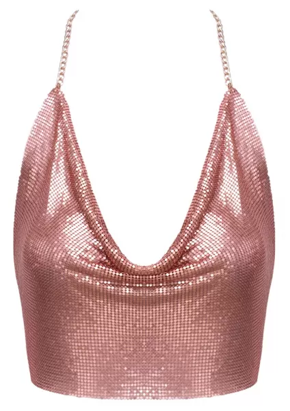Cottelli accessoires Metal Top rose gold Teminis kostiumas &ndash; nuotrauka 7