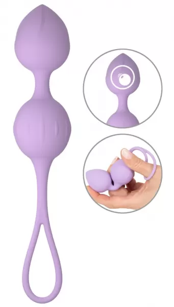 Cuties Love Balls Purple Vaginalinis kamuoliukas - rutuliukai &ndash; nuotrauka 2