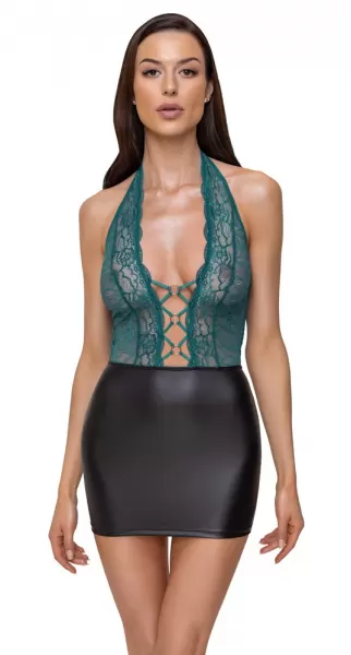 Cottelli lingerie Dress black/teal xl Seksuali suknelė &ndash; nuotrauka 2