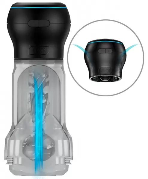 Kiiroo PowerBlow+Pocket Crystal Strok Vibruojantis masturbatorius &ndash; nuotrauka 2