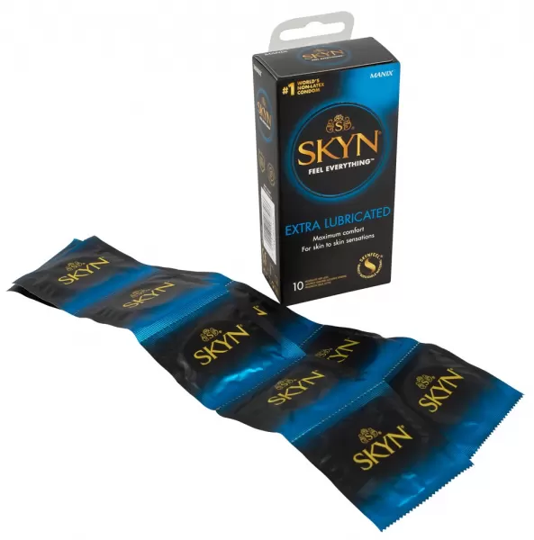 Manix Skyn Extra Lubricated 10 Papildomai lubrikuoti prezervatyvai &ndash; nuotrauka 2