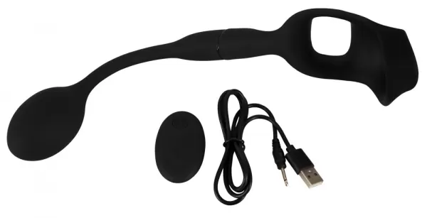 Rebel Cock ring with rc butt p Pakraunamas vibruojantis penio žiedas &ndash; nuotrauka 7
