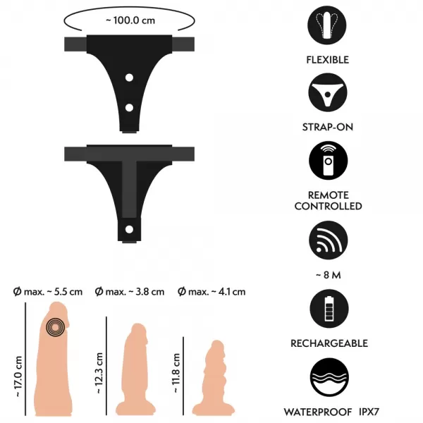 You2Toys Strap-On Set rc Vibe 2 Dildos Strap-on dildo &ndash; nuotrauka 15