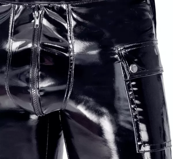Black Level Men's Vinyl Shorts xl vyri&scaron;ka lateksinė apranga &ndash; nuotrauka 5