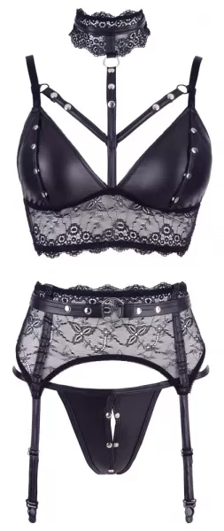 Bondage Bra Suspender Set xl Seksuali liemenėlė &ndash; nuotrauka 13
