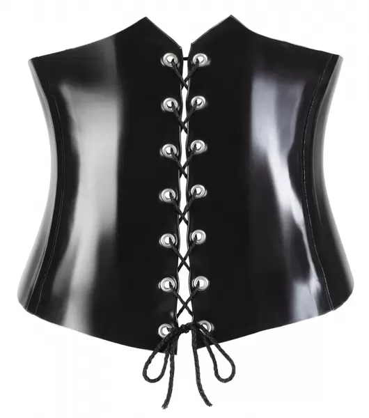 Late X Latex Waist Cincher black L Seksuali lateksinė apranga &ndash; nuotrauka 7