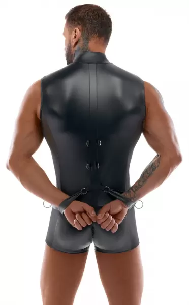 Svenjoyment Bondage Men's Jumpsuit&Cuffs S vyri&scaron;kas seksualus kombinezonas &ndash; nuotrauka 6