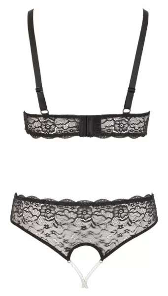Cottelli curves Pearl Set Black L Plius dydžio seksuali apranga &ndash; nuotrauka 7