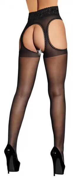 Cottelli legwear Suspender Tights 5 Prisegamos kojinės &ndash; nuotrauka 2
