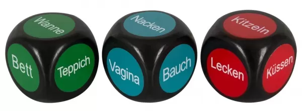 3 pleasure dice German, Erotinis stalo žaidimas &ndash; nuotrauka 3