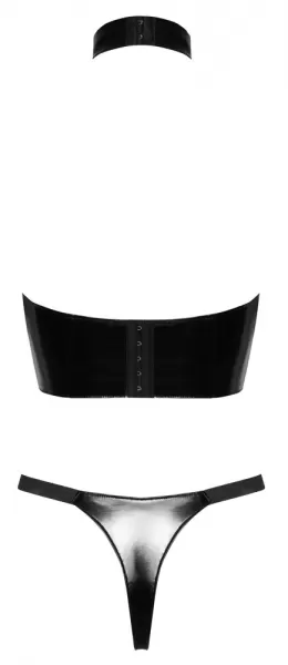 Black Level Vinyl Top Set Chains S Seksuali liemenėlė &ndash; nuotrauka 9