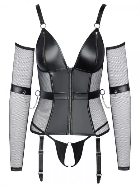Cottelli bondage Bondage Basque M Seksuali lateksinė apranga &ndash; nuotrauka 11