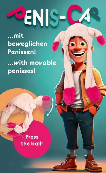Hat with Inflatable Penis erotinė dovana &ndash; nuotrauka 9