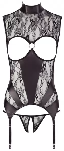 Abierta Fina Lace Basque M Seksuali liemenėlė &ndash; nuotrauka 11