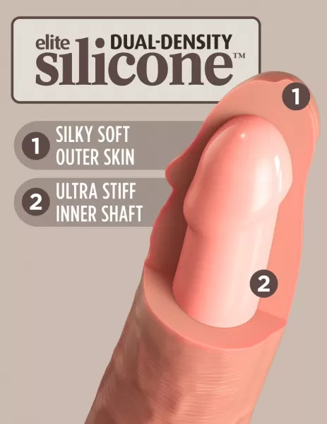 King Cock Elite kce 11 Dual Density Cock Light realisti&scaron;kas dildo &ndash; nuotrauka 4