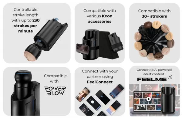 Kiiroo Keon WiFi Combo Set Vibruojantis masturbatorius &ndash; nuotrauka 15