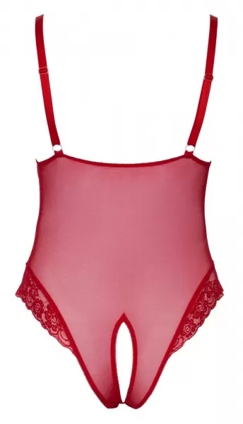 Cottelli curves Crotchless Body red 4XL glaustinukė &ndash; nuotrauka 7